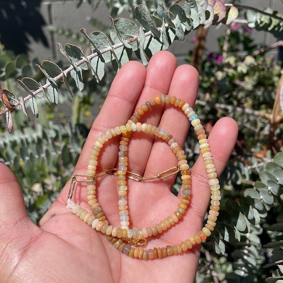 Ethiopian opal Necklace - Picture 3 of 6